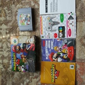 Mario Kart 64 Player's Choice Nintendo 64 N64 Complete CIB Manual Rare Htf Vtg